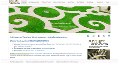 Desktop Screenshot of berufsgeschichten.de